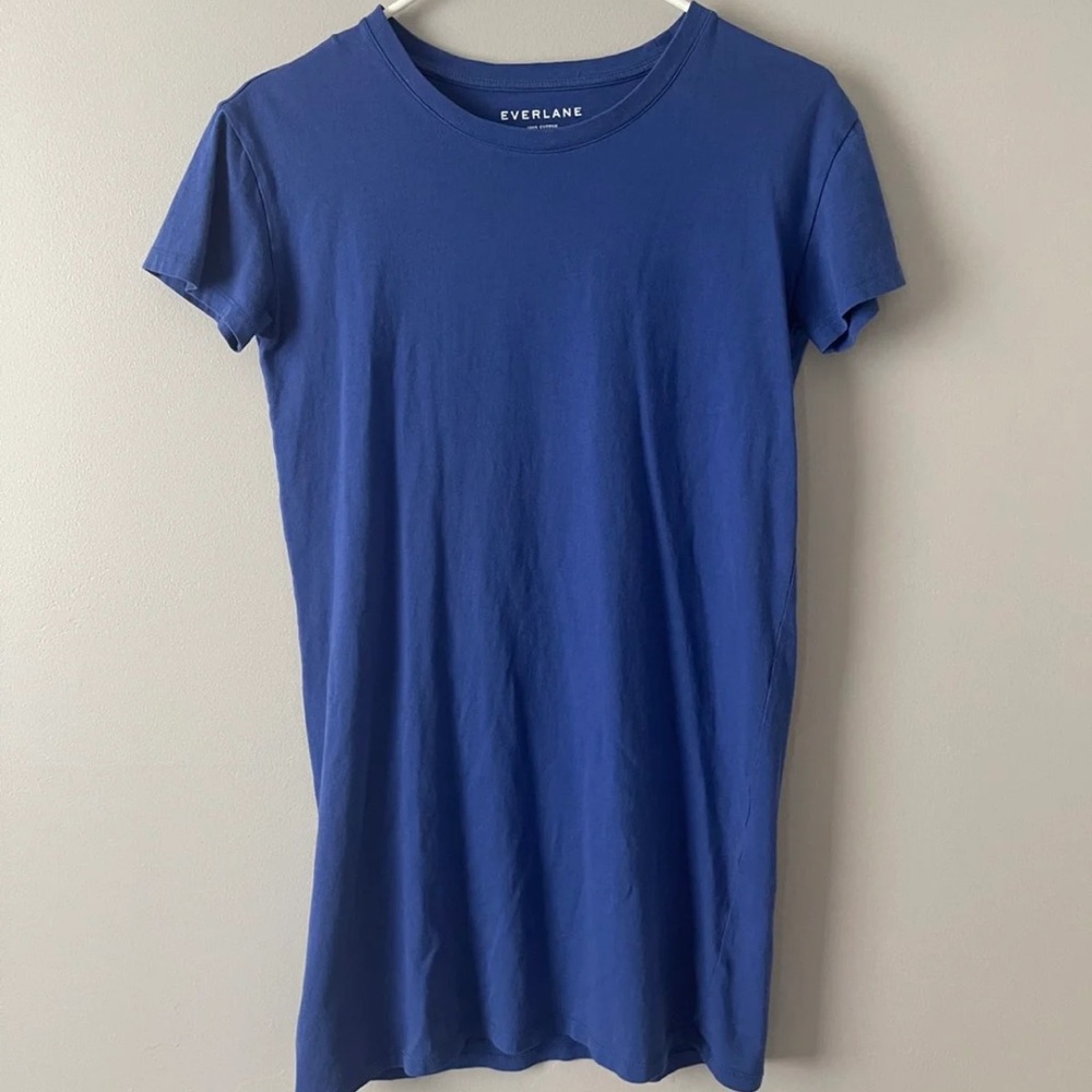 Everlane Blue Tshirt Dress XXS